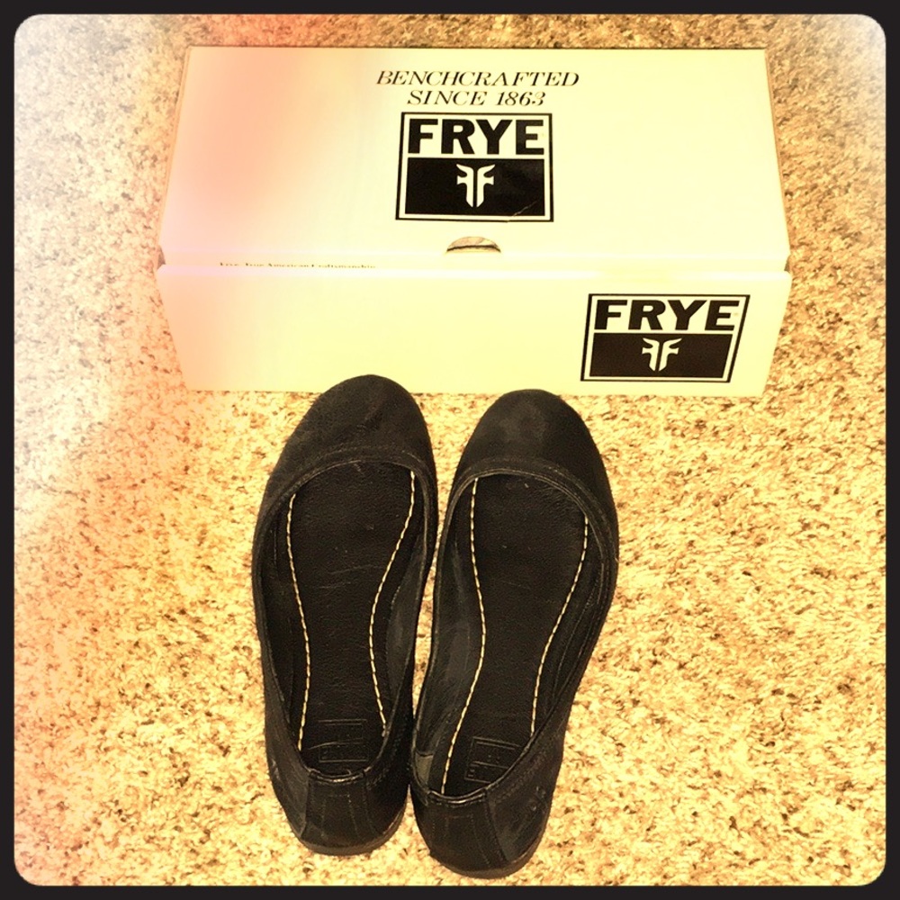 Frye Carson Ballet Flats Black Size 6M